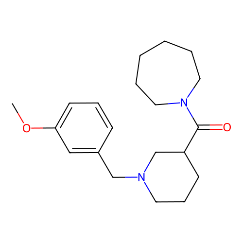 Azepan-1-yl[1-(3-methoxybenzyl)piperidin-3-yl]methanone structure