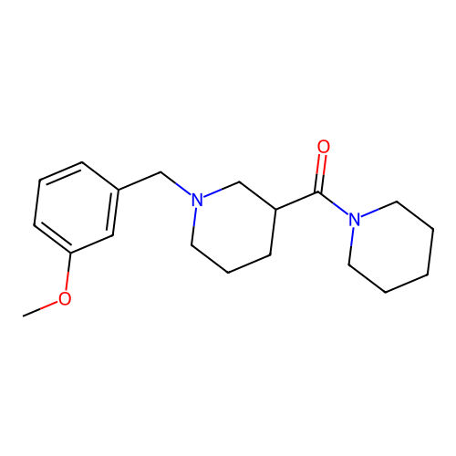 [1-(3-Methoxybenzyl)piperidin-3-yl](piperidin-1-yl)methanone structure