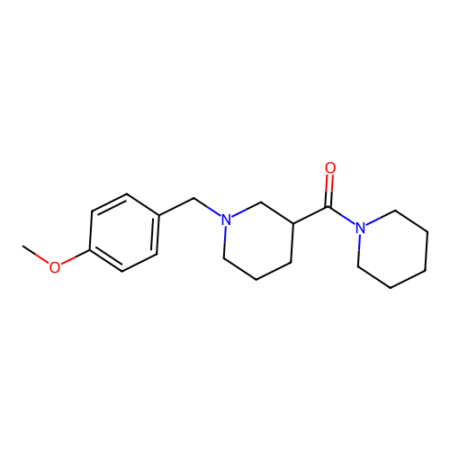 [1-(4-Methoxybenzyl)piperidin-3-yl](piperidin-1-yl)methanone structure