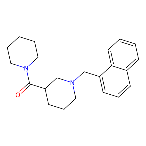 (1-Naphthalen-1-ylmethylpiperidin-3-yl)(piperidin-1-yl)methanone structure