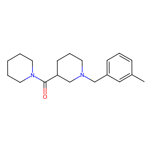 [1-(3-Methylbenzyl)piperidin-3-yl](piperidin-1-yl)methanone structure