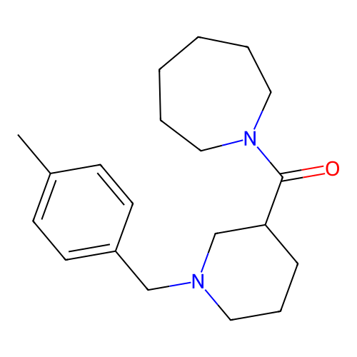 Azepan-1-yl[1-(4-methylbenzyl)piperidin-3-yl]methanone structure