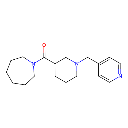 1-{[1-(4-Pyridinylmethyl)-3-piperidinyl]carbonyl}azepane structure
