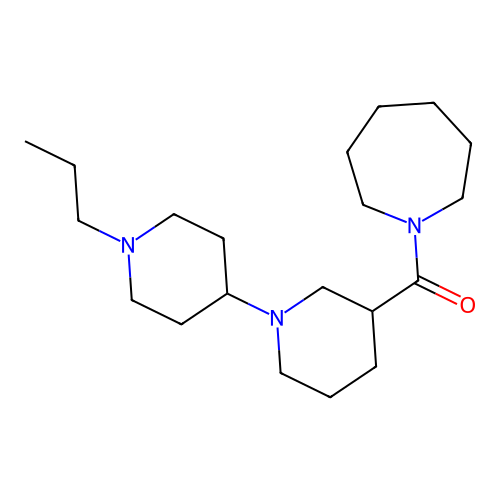 Azepan-1-yl(1'-propyl-1,4'-bipiperidin-3-yl)methanone structure