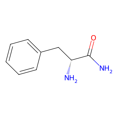 (2R)-2-amino-3-phenylpropanamide structure