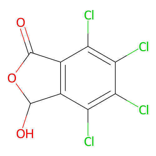 4,5,6,7-Tetrachloro-3-hydroxy-3H-isobenzofuran-1-one structure