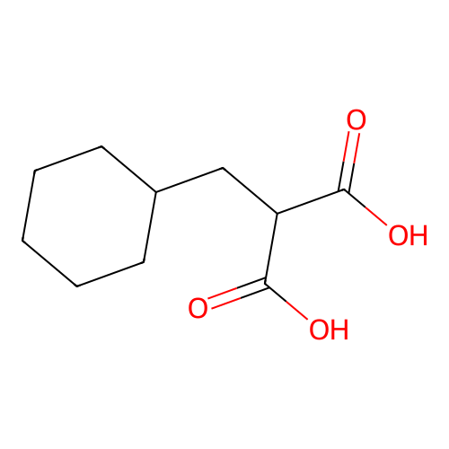 2-(cyclohexylmethyl)propanedioic Acid structure