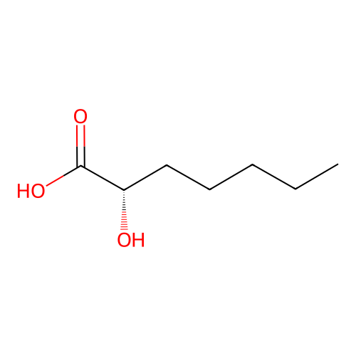Heptanoic acid, 2-hydroxy-, (S)- structure