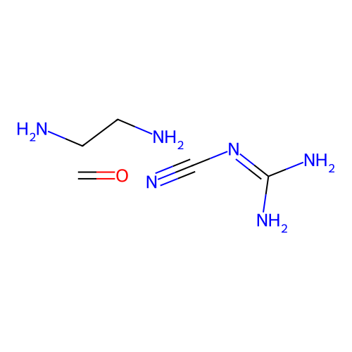 Formaldehyde dicyandiamide ethylenediamine structure