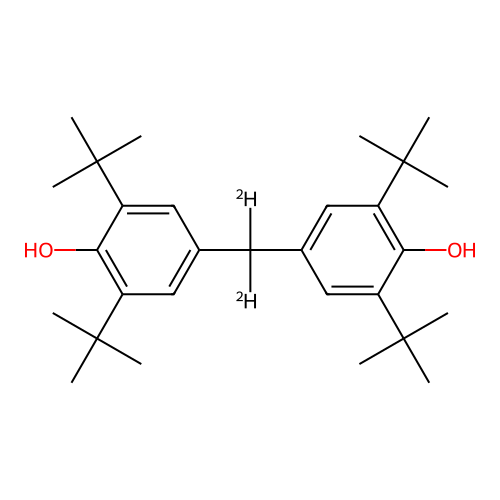 2,6-Ditert-butyl-4-[dideuterio-(3,5-ditert-butyl-4-hydroxyphenyl)methyl]phenol structure