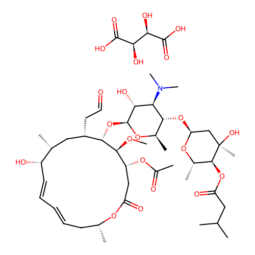 Josamycin tartrate structure