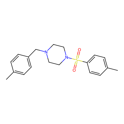 1-(4-Methylbenzyl)-4-[(4-methylphenyl)sulfonyl]piperazine structure