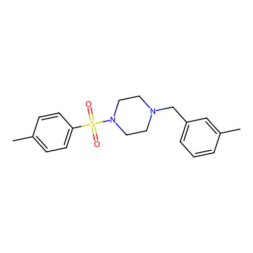 1-(3-Methylbenzyl)-4-[(4-methylphenyl)sulfonyl]piperazine structure