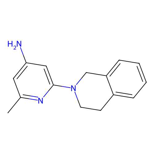 2-(3,4-Dihydro-1H-isoquinolin-2-yl)-6-methyl-pyridin-4-ylamine structure