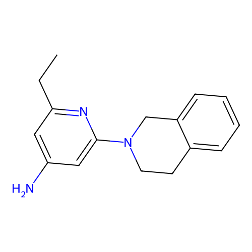 2-(3,4-Dihydro-1H-isoquinolin-2-yl)-6-ethyl-pyridin-4-ylamine structure
