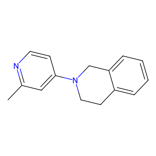 Isoquinoline, 1,2,3,4-tetrahydro-2-(2-methyl-4-pyridinyl)- structure