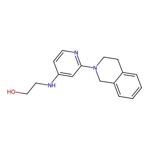 2-((2-(3,4-Dihydroisoquinolin-2(1H)-yl)pyridin-4-yl)amino)ethanol structure