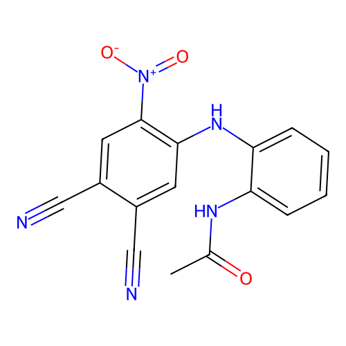 Acetamide, N-[2-[(4,5-dicyano-2-nitrophenyl)amino]phenyl]- structure