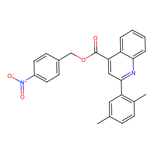 4-Nitrobenzyl 2-(2,5-dimethylphenyl)quinoline-4-carboxylate structure
