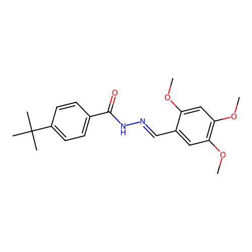 4-tert-butyl-N'-(2,4,5-trimethoxybenzylidene)benzohydrazide structure