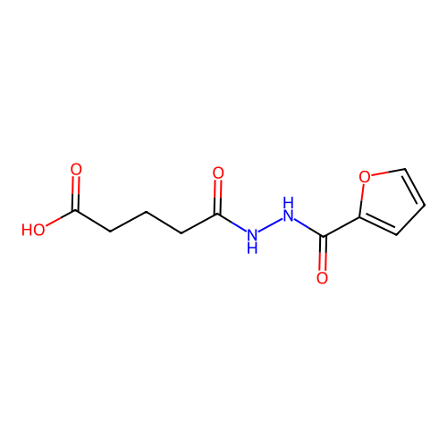 5-[2-(Furan-2-ylcarbonyl)hydrazinyl]-5-oxopentanoic acid structure