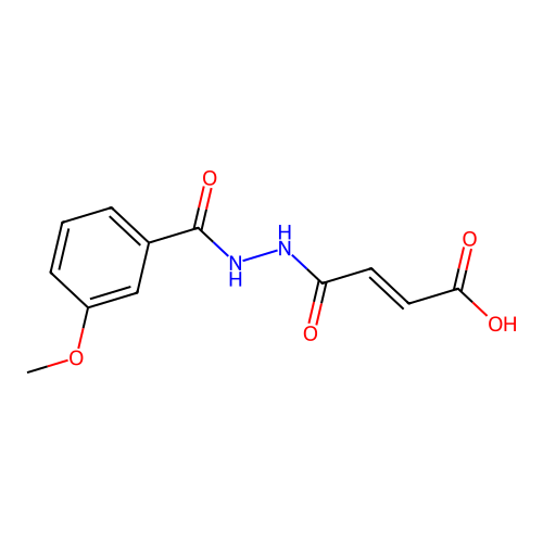 2-butenedioic acid, mono[2-(3-methoxybenzoyl)hydrazide], (2E)- structure