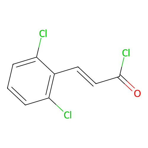 Cinnamoyl chloride, 2',6'-dichloro- structure
