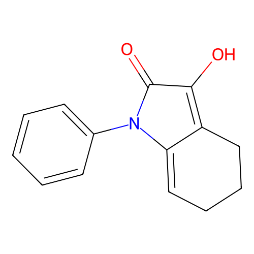 3-Hydroxy-1-phenyl-4,5,6-trihydroindol-2-one structure