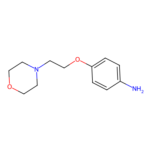 4-(2-Morpholinoethoxy)aniline structure