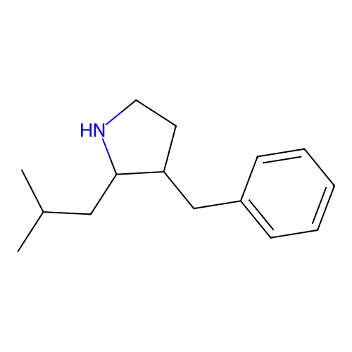 3-Benzyl-2-(2-methylpropyl)pyrrolidine structure
