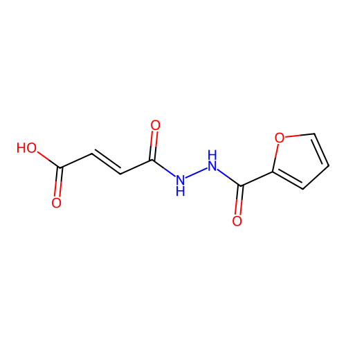 2-butenedioic acid, mono[2-(2-furanylcarbonyl)hydrazide], (2E)- structure