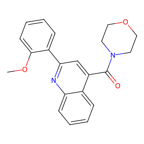 [2-(2-Methoxyphenyl)quinolin-4-yl]-morpholin-4-ylmethanone structure