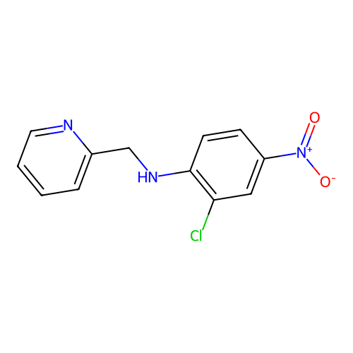 2-Chloro-4-nitro-N-(pyridin-2-ylmethyl)aniline structure