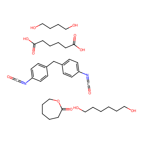 (C15-H10-N2-O2.C6-H14-O2.C6-H10-O4.C6-H10-O2.C4-H10-O2)x- structure