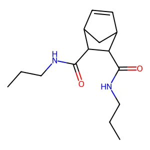 2-N,3-N-dipropylbicyclo[2.2.1]hept-5-ene-2,3-dicarboxamide structure