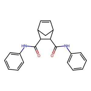 2-N,3-N-diphenylbicyclo[2.2.1]hept-5-ene-2,3-dicarboxamide structure