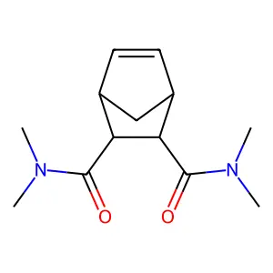 2-N,2-N,3-N,3-N-tetramethylbicyclo[2.2.1]hept-5-ene-2,3-dicarboxamide structure
