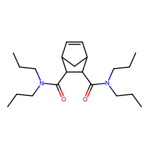 2-N,2-N,3-N,3-N-tetrapropylbicyclo[2.2.1]hept-5-ene-2,3-dicarboxamide structure