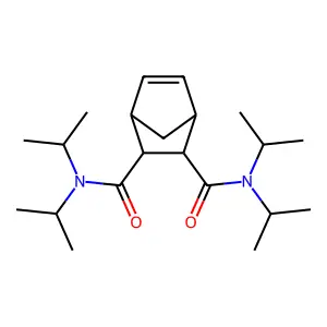2-N,2-N,3-N,3-N-tetra(propan-2-yl)bicyclo[2.2.1]hept-5-ene-2,3-dicarboxamide structure