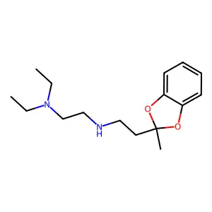 1,2-Ethanediamine, N,N-diethyl-N'-(2-(2-methyl-1,3-benzodioxol-2-yl)ethyl)- structure