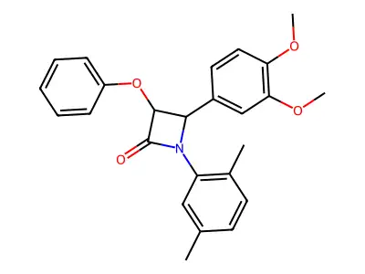 4-(3,4-Dimethoxyphenyl)-1-(2,5-dimethylphenyl)-3-phenoxyazetidin-2-one structure