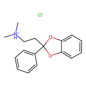 1,3-Benzodioxole, 2-(2-(dimethylamino)ethyl)-2-phenyl-, hydrochloride structure