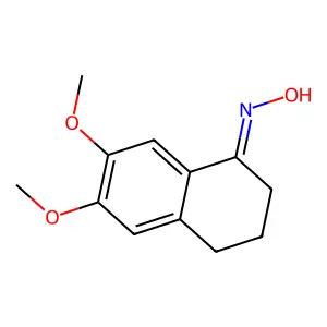 1-Oxo-6,7-dimethoxy-1,2,3,4-tetrahydronaphthalene oxime structure