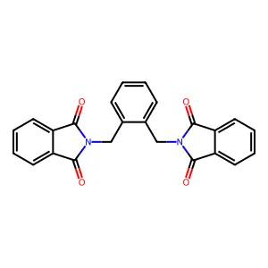1,2-Bis[(isoindol-1,3-dion-2-yl)methyl]benzene structure