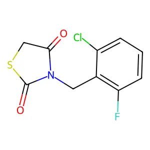 3-(2-Chloro-6-fluorobenzyl)-1,3-thiazolidine-2,4-dione structure