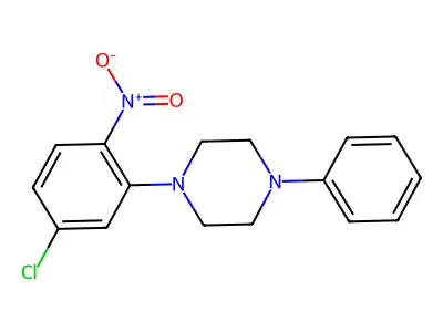 1-(5-Chloro-2-nitrophenyl)-4-phenylpiperazine structure