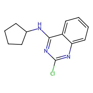 2-chloro-N-cyclopentylquinazolin-4-amine structure