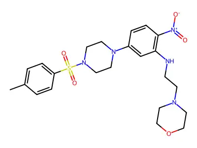 5-[4-(4-methylphenyl)sulfonylpiperazin-1-yl]-N-(2-morpholin-4-ylethyl)-2-nitroaniline structure