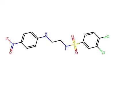 3,4-dichloro-N-[2-(4-nitroanilino)ethyl]benzenesulfonamide structure