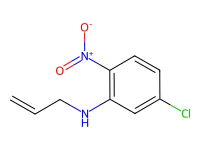 5-chloro-2-nitro-N-prop-2-enylaniline structure